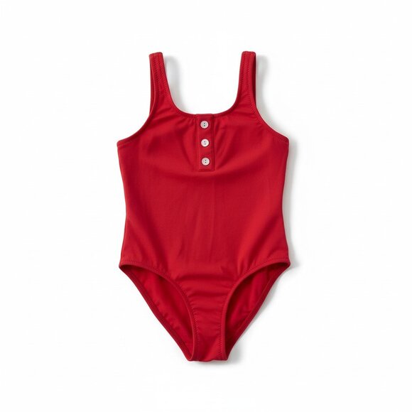 PACIFIC RAINBOW - SWIMMING SUIT 1 PIECE - RED - NEW NO TAG - Picture 1 of 5